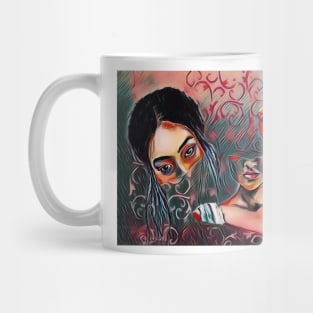 broken girl Mug